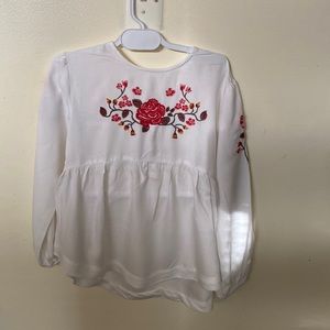 Zara girls shirt made in Morocco